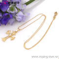 32284-Xuping Fine Jewelry Style pendentif croix avec plaqué or 18 carats